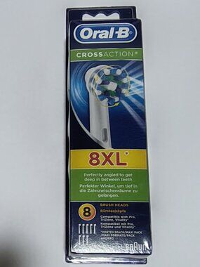 Oral-B CrossAction Toothbrush heads XL 8 pack
